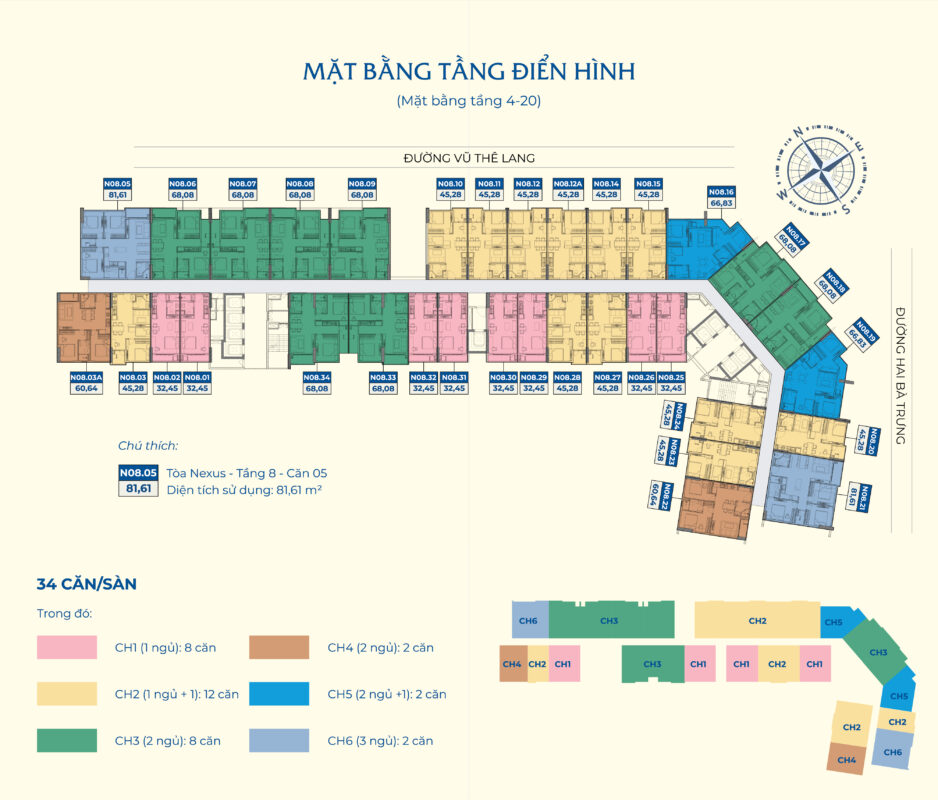 MẶT BẰNG CHUNG CƯ NEXUS TOWER